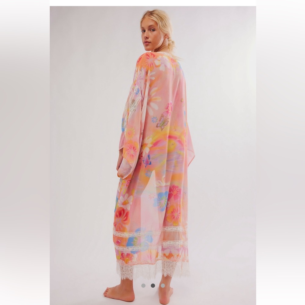 Free People Multicolor Floral Robe - Picture 3 of 3